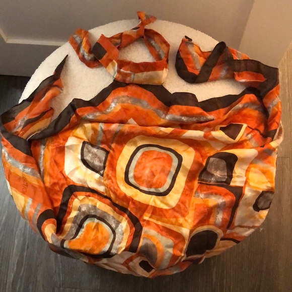 Coveri collection 100%silk scarf top - Picture 1 of 7